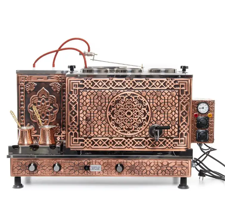 3LÜ ANTİK TURBO FULL OTOMOTİK ÇAY KAZANI-DAT SERİSİ