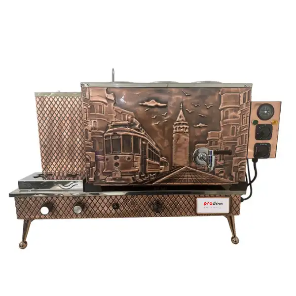 3LÜ ANTİK TURBO FULL OTOMOTİK ÇAY KAZANI-DAT SERİSİ