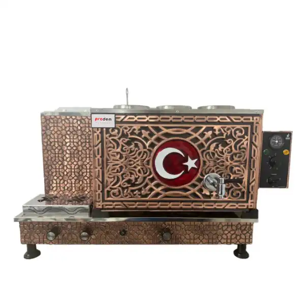 3LÜ ANTİK TURBO FULL OTOMOTİK ÇAY KAZANI-DAT SERİSİ