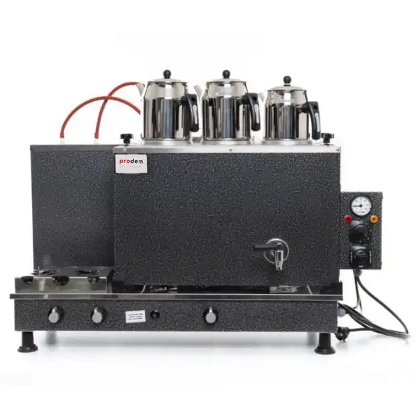 3 DEMLİKLİ TURBO FULL OTOMATİK ÇAY KAZANI DCT SERİSİ